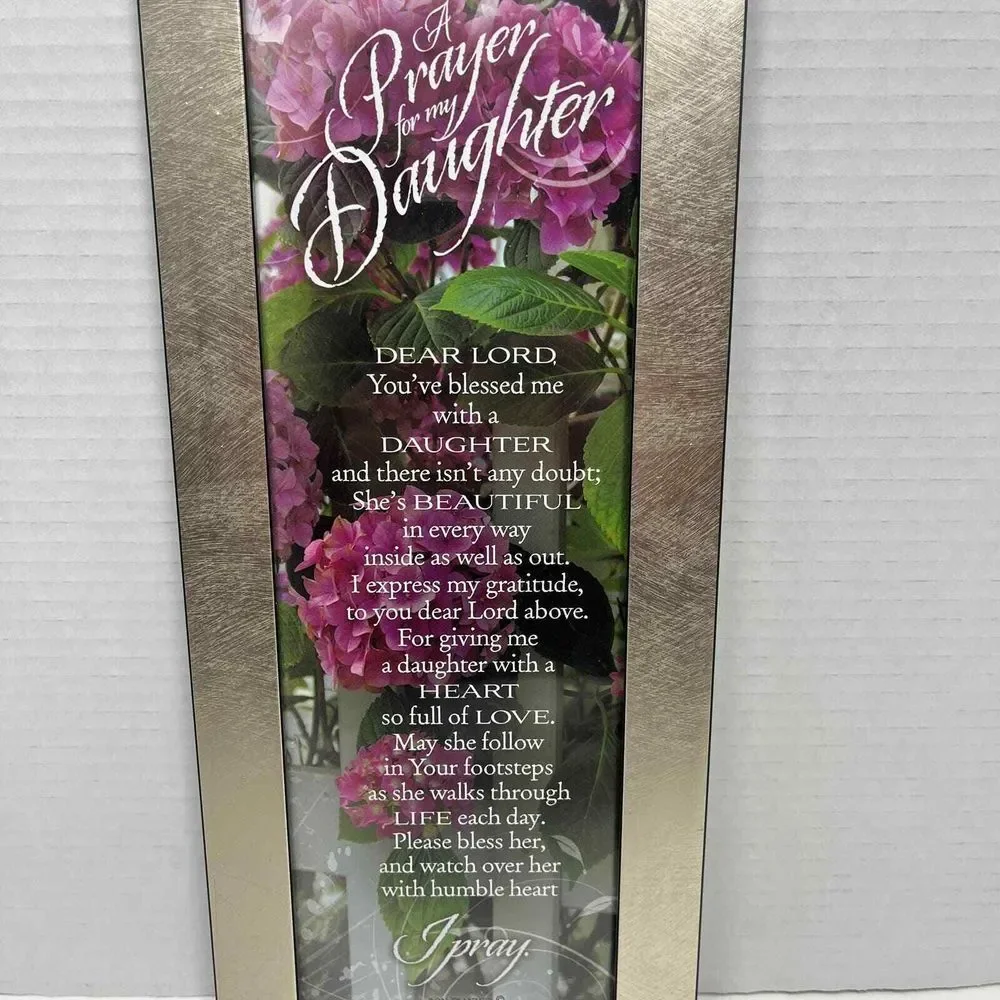 Wall Art A‎ Prayer for My Daughter 5.5x15.5 Frame Plaque Great Gift for Daughter